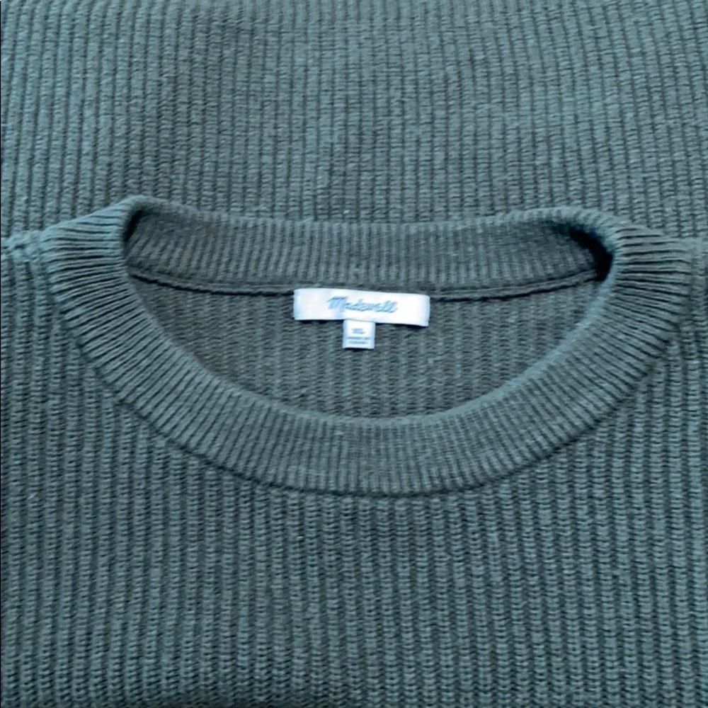 Madewell Patch Pocket Pullover Green Sweater - image 4